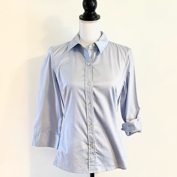 NEW Women’s BANANA REPUBLIC Stretch Button Up Poplin Shirt - Picture 4 of 15